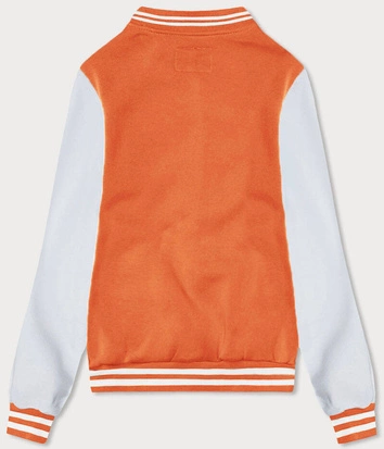 Damska bluza typu college pomarańczowa (AMG-57)