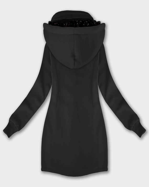 Bluza damska z kapturem i stójką LHD grafitowa (AMG-171)