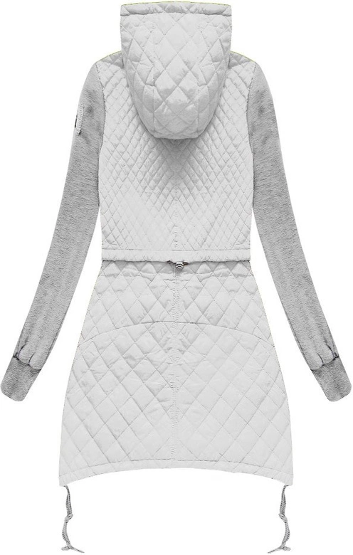 SZARA KURTKA Z DRESOWYMI RĘKAWAMI (1681)