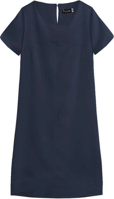 Trapezowa sukienka granatowa (435art)