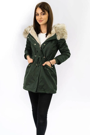 DAMSKA KURTKA ZIMOWA TYPU PARKA ARMY (B2648)