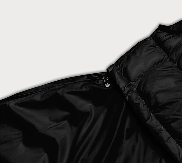 Kamizelka z rozkloszowanym dołem czarna (ag3-06)