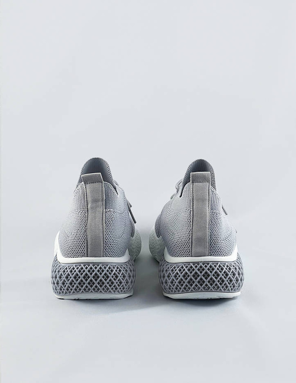 Ażurowe sneakersy damskie szare (jy21-2)