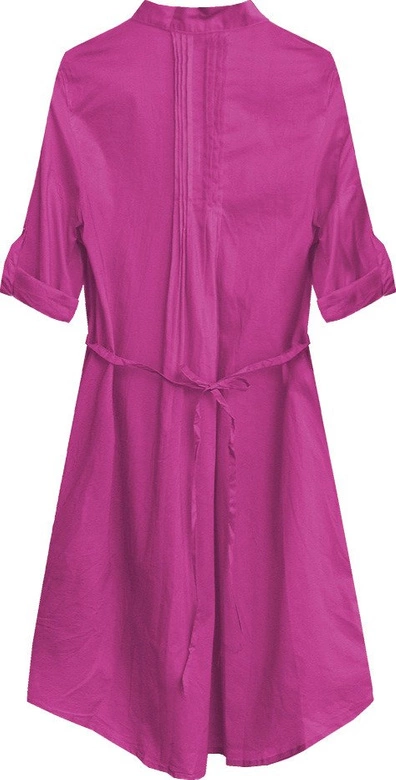 DŁUŻSZA GNIECIONA KOSZULA AMARANTOWA (1043)