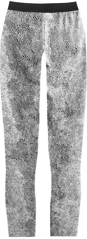 BŁYSZCZĄCE LEGGINSY W ZWIERZĘCY WZÓR CZARNO-BIAŁE (318/1ART)