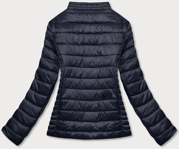 Cienka kurtka damska ze stójką granatowa (bh-2006)