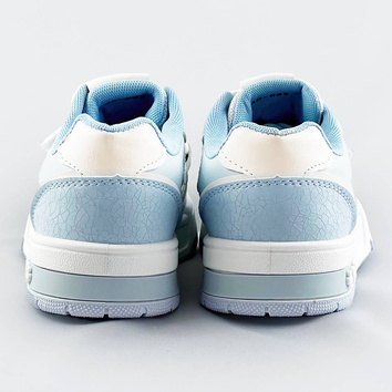 Damskie adidasy dwukolorowe niebiesko-białe (ad-585)