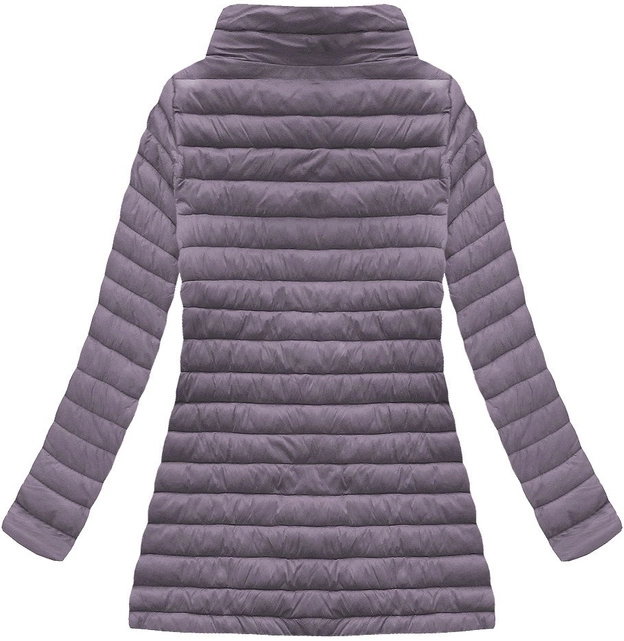 PIKOWANA KURTKA Z KAPTUREM FIOLETOWA (7473-PLUS)