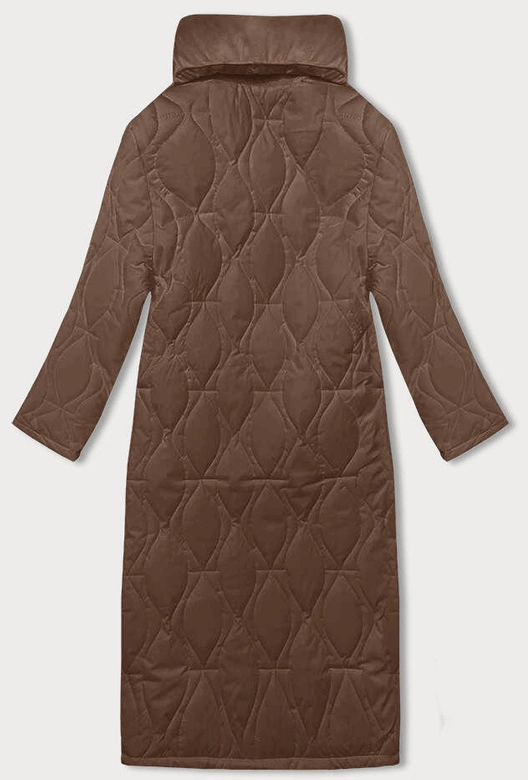 Damski płaszcz oversize brązowy (5M3177-502)