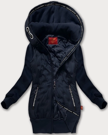 Damska bluzo-kurtka z kapturem LHD granatowa (AMG-162A)