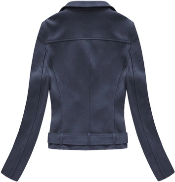 ZAMSZOWA RAMONESKA Z KLAMRĄ GRANATOWA (6002)