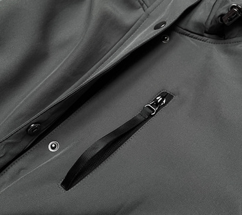 DAMSKA KURTKA SPORTOWA TYPU SOFTSHELL SZARA CIEMNA (HD181-2)