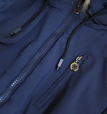 DAMSKA KURTKA ZIMOWA GRANATOWA (2010-2)