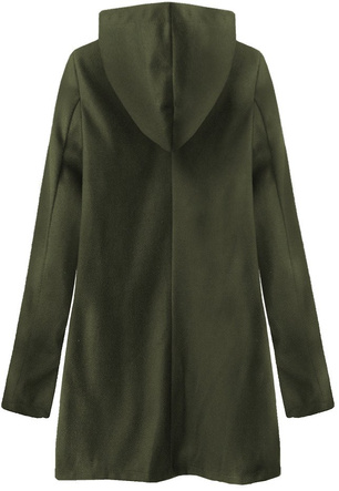 MINIMALISTYCZNY PŁASZCZ Z KAPTUREM KHAKI (199ART)