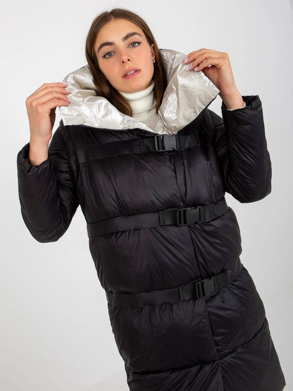 Kurtka zimowa z odpinanymi rękawami Factory Price czarna (TR8139)