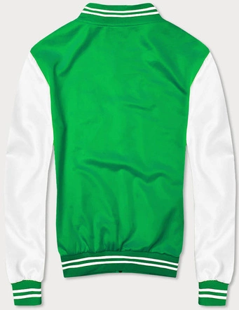 Męska bluza bejsbolówka zielona (8B1157-27)