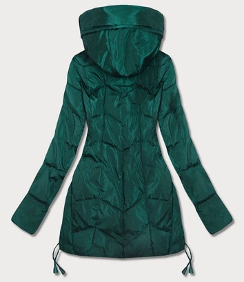 TRAPEZOWA KURTKA DAMSKA ZIELONA (959)