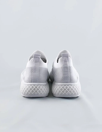 Ażurowe sneakersy damskie białe (jy21-2)