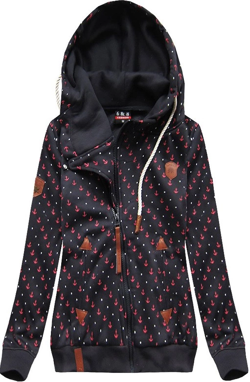 BLUZA Z KAPTUREM GRANATOWA (1911)