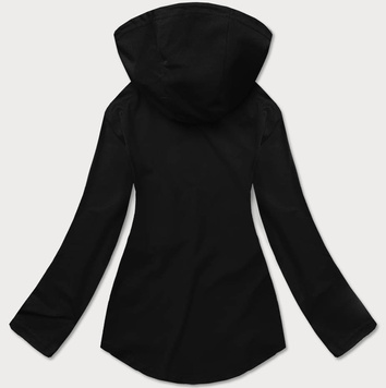 Bluza z asymetrycznym dołem czarna (hd153-01)