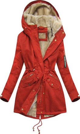 BAWEŁNIANA PARKA CEGLANA (B505)