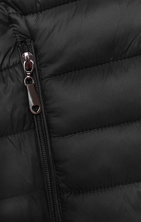 Pikowany bezrękawnik damski czarny (16M9155-392)