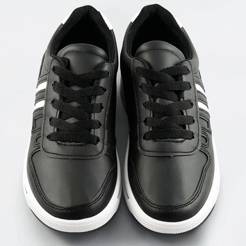Sportowe buty damskie czarno-białe (ad-587)