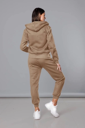 POLAROWY KOMPLET DRESOWY DAMSKI KARMELOWY (YP-1024)