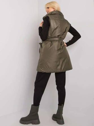 Puchowa kamizelka ze stójką Factory Price khaki (612)