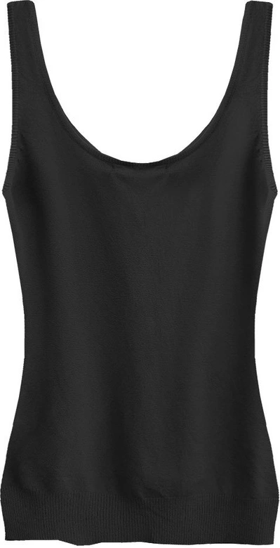 SWETERKOWA BLUZKA NA RAMIĄCZKACH CZARNA (1125)