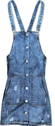 JEANSOWA SUKIENKA OGRODNICZKA NIEBIESKA (6050)