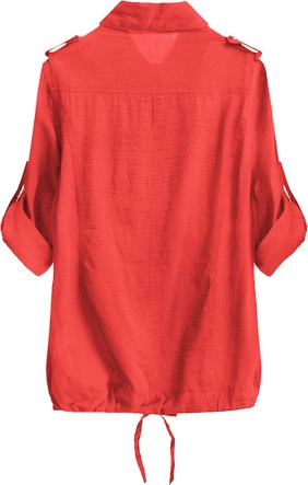 BAWEŁNIANA KOSZULA CZERWONA (1010)