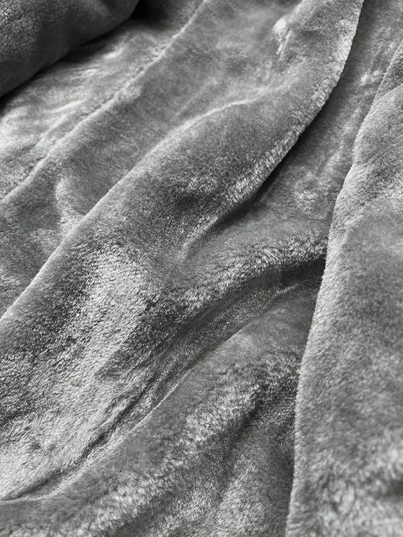 ZAMSZOWA DAMSKA KURTKA ZIMOWA Z KAPTUREM SZARA (6516)