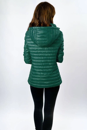 DAMSKA KURTKA DWUSTRONNA ZIELONA (7174)