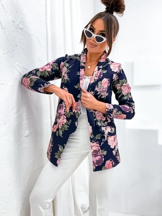 Marynarka na podszewce granatowa (8258)