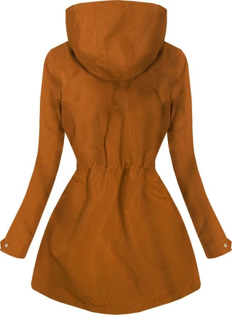 KURTKA TYPU PARKA KARMELOWA (XW02XBIG)