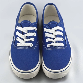 Sznurowane tenisówki damskie chabrowe (a8865)