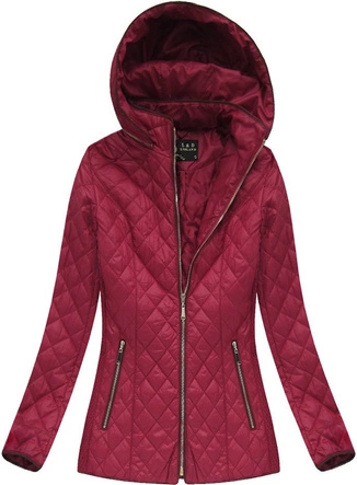 KURTKA CHANELKA BORDOWA (7056BIG)