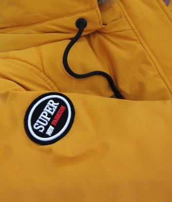 DAMSKA KURTKA ZIMOWA ŻÓŁTA (208-2)