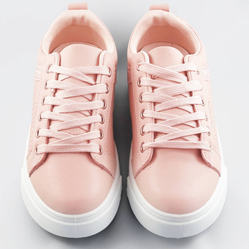 Buty sportowe damskie różowe (s221)