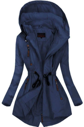 KURTKA TYPU PARKA GRANATOWA (2028-2)