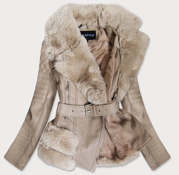 RAMONESKA Z FUTREM BEŻOWA (F832)