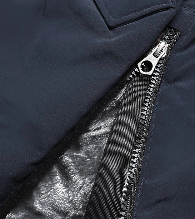 Wodoodporna kurtka damska z wysoką stójką granatowa (m-953)