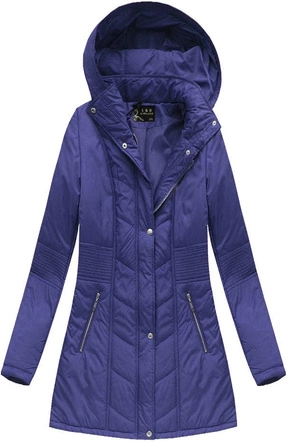 PIKOWANA KURTKA Z KAPTUREM CHABROWA (7032BIG)