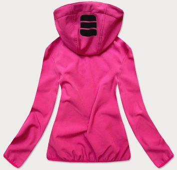 DAMSKA KURTKA SOFTSHELL RÓŻOWO-CZARNA (HH030)