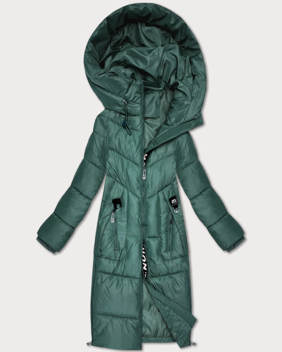 Zimowa dopasowana kurtka do połowy uda S'West ciemny zielony (B/R8535-10)