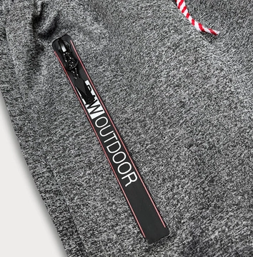 Krótkie spodenki męskie ciemne szare (8K200-5)