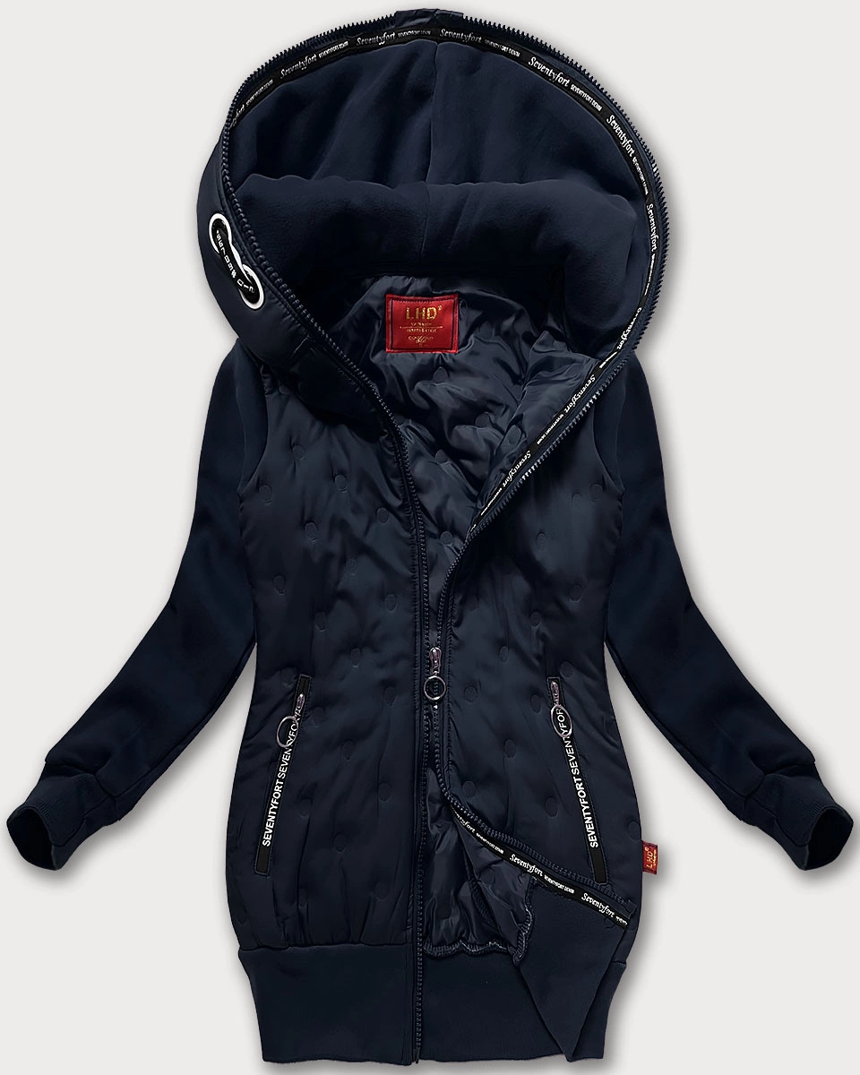 Damska bluzo-kurtka z kapturem LHD granatowa (AMG-162A)