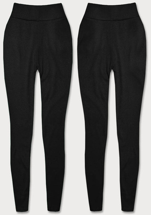 Bawełniane legginsy czarne (YW01001-A1)
