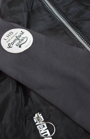 KOMPLET DRESOWY DAMSKI CZARNO-GRAFITOWY (AMG683A)